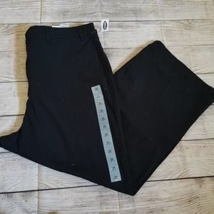 OLD NAVY wide leg extra high rise black pants 18